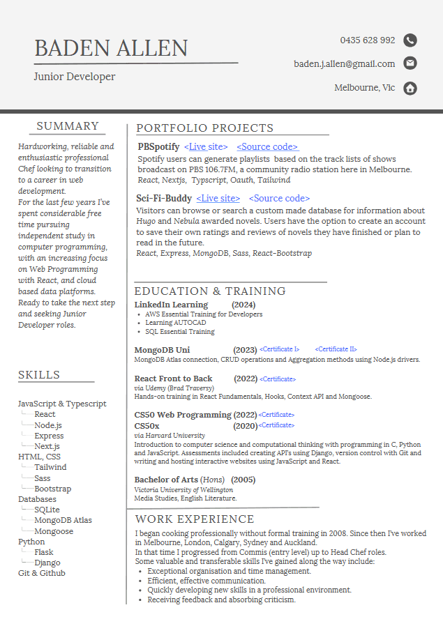 Resume Thumbnail